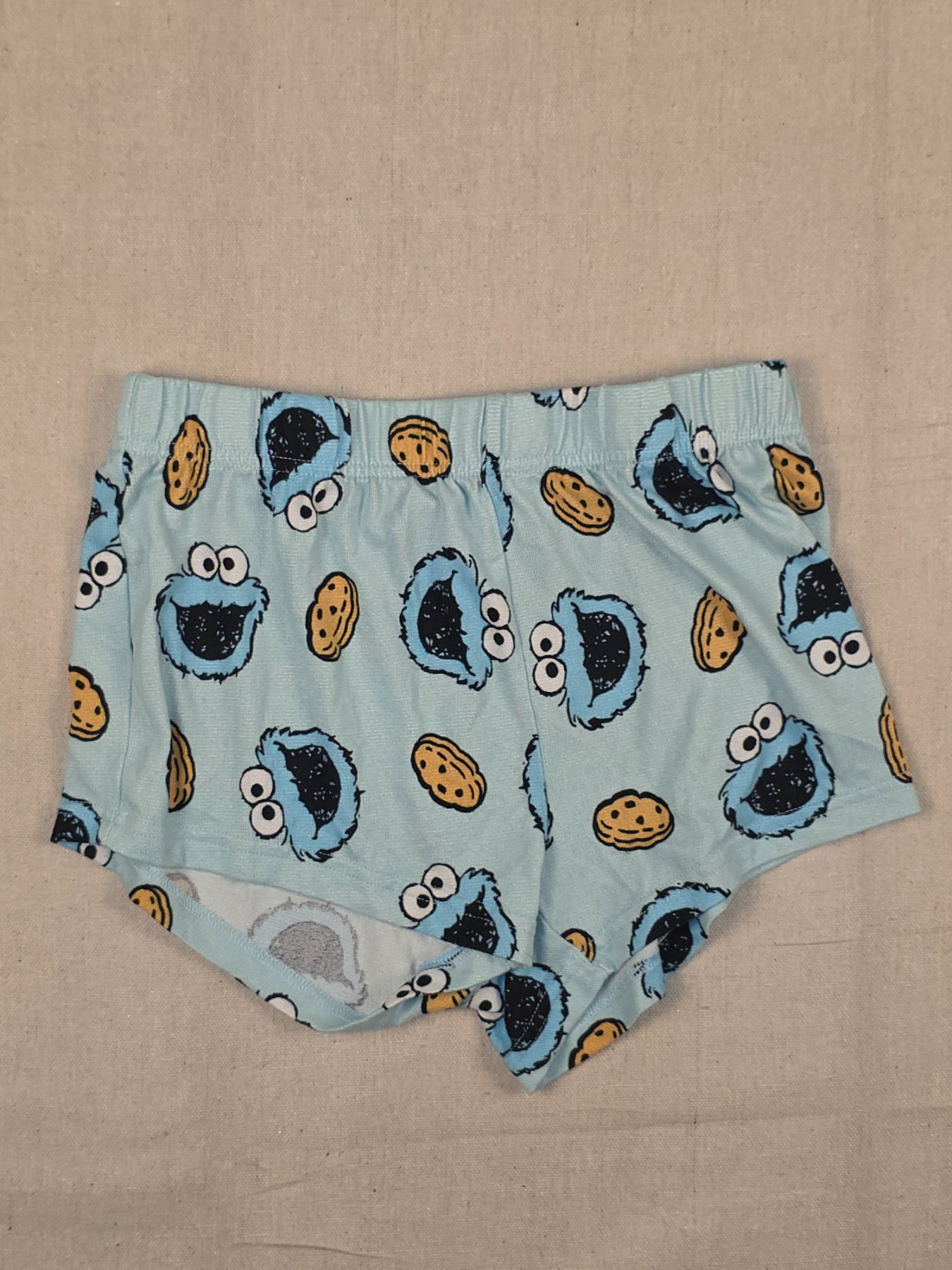 Sesame Street Cookie Monster Sleep Shorts Juniors 0-2 Blue