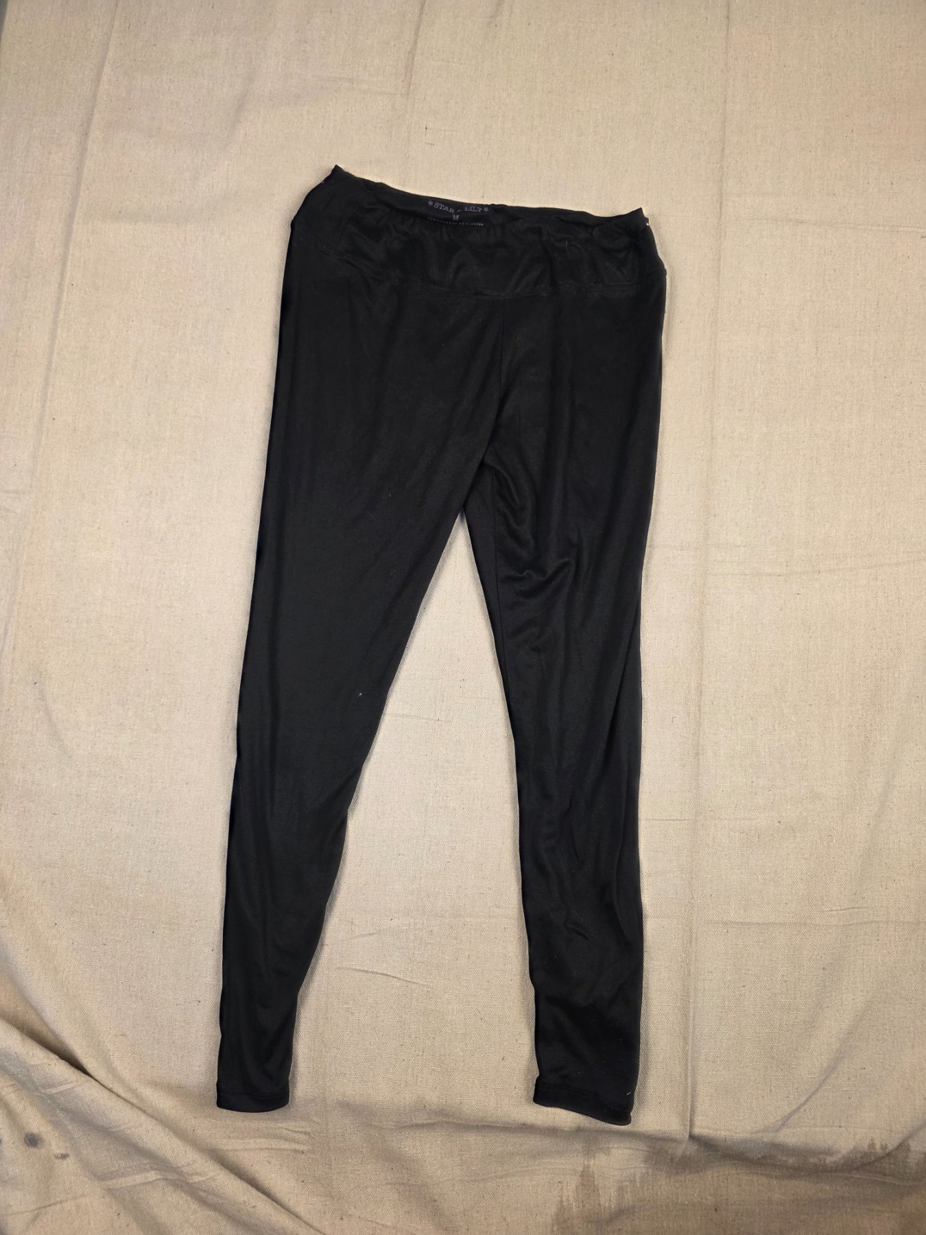 Star & Lily Women's Black Stretch Leggings Size M