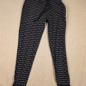Calvin Klein Logo Print Jogger Sweatpants Women's S/P Black
