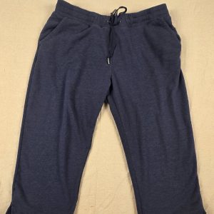 Eddie Bauer Sweatpants Drawstring Women's XL Navy Blue