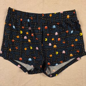 Pac-Man Pajama Lounge Shorts Women's XS Black Retro Arcade