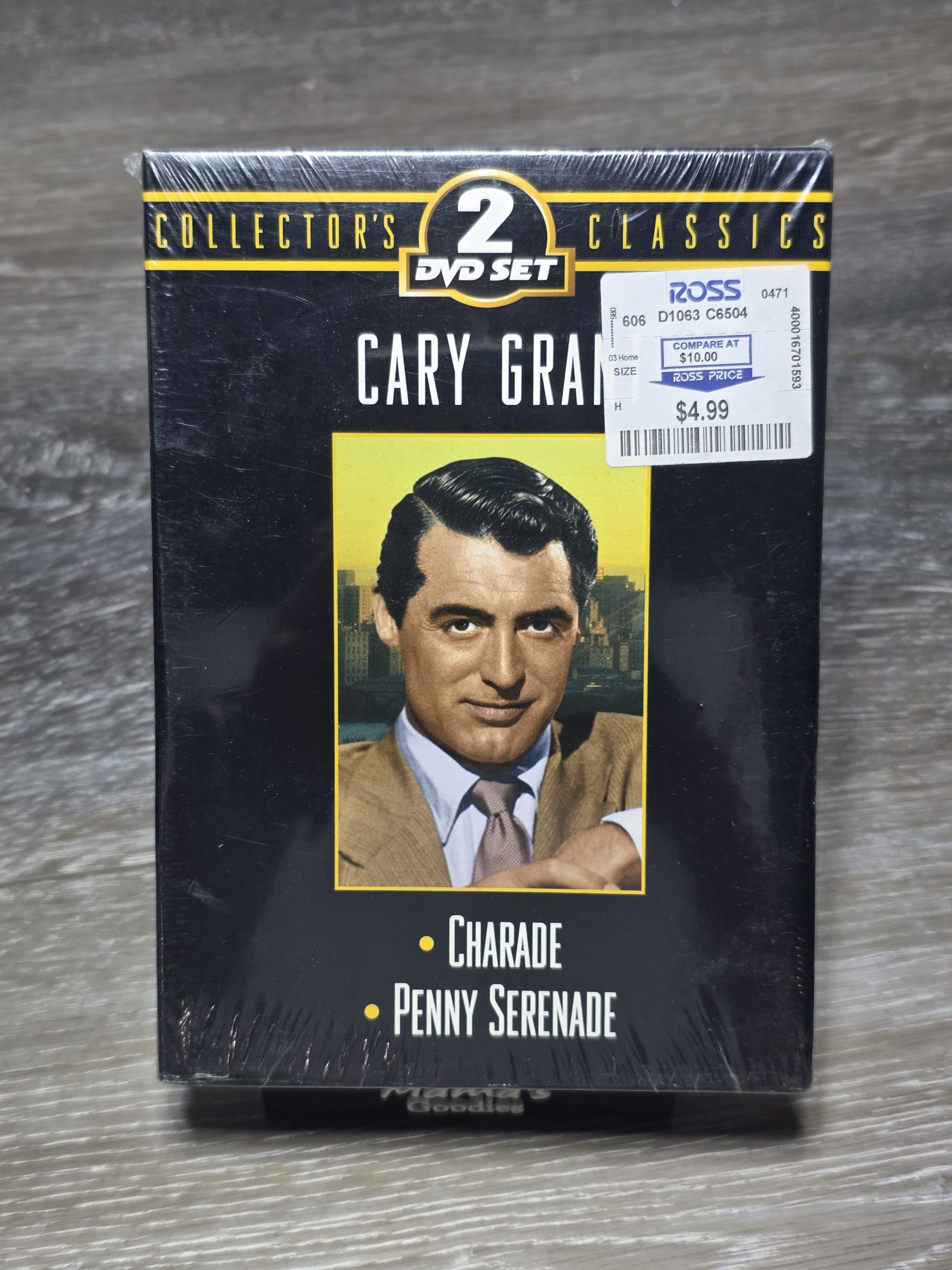 Cary Grant Collector's Classics 2 DVD Set Charade & Penny Serenade