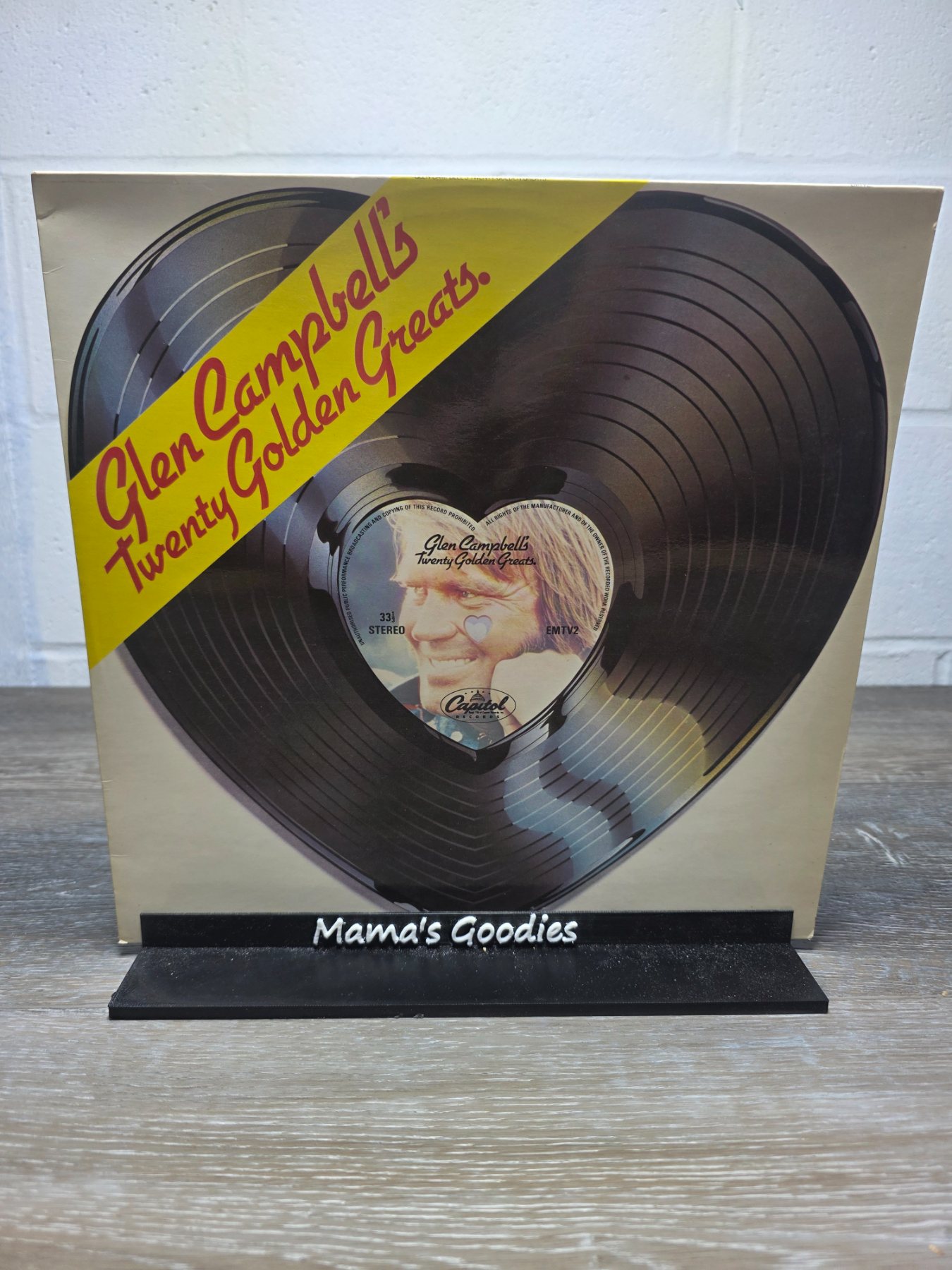 Glen Campbell Twenty Golden Greats UK Import Capitol EMTV 2 LP