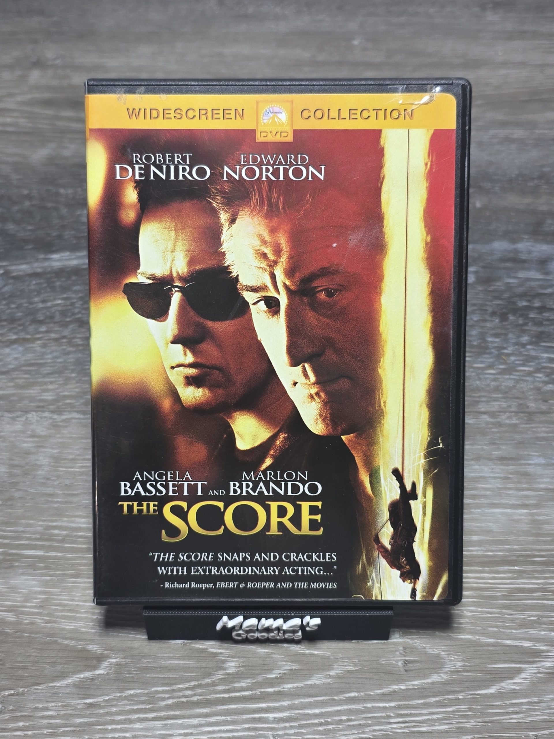 The Score Widescreen DVD 2001 De Niro Norton Brando