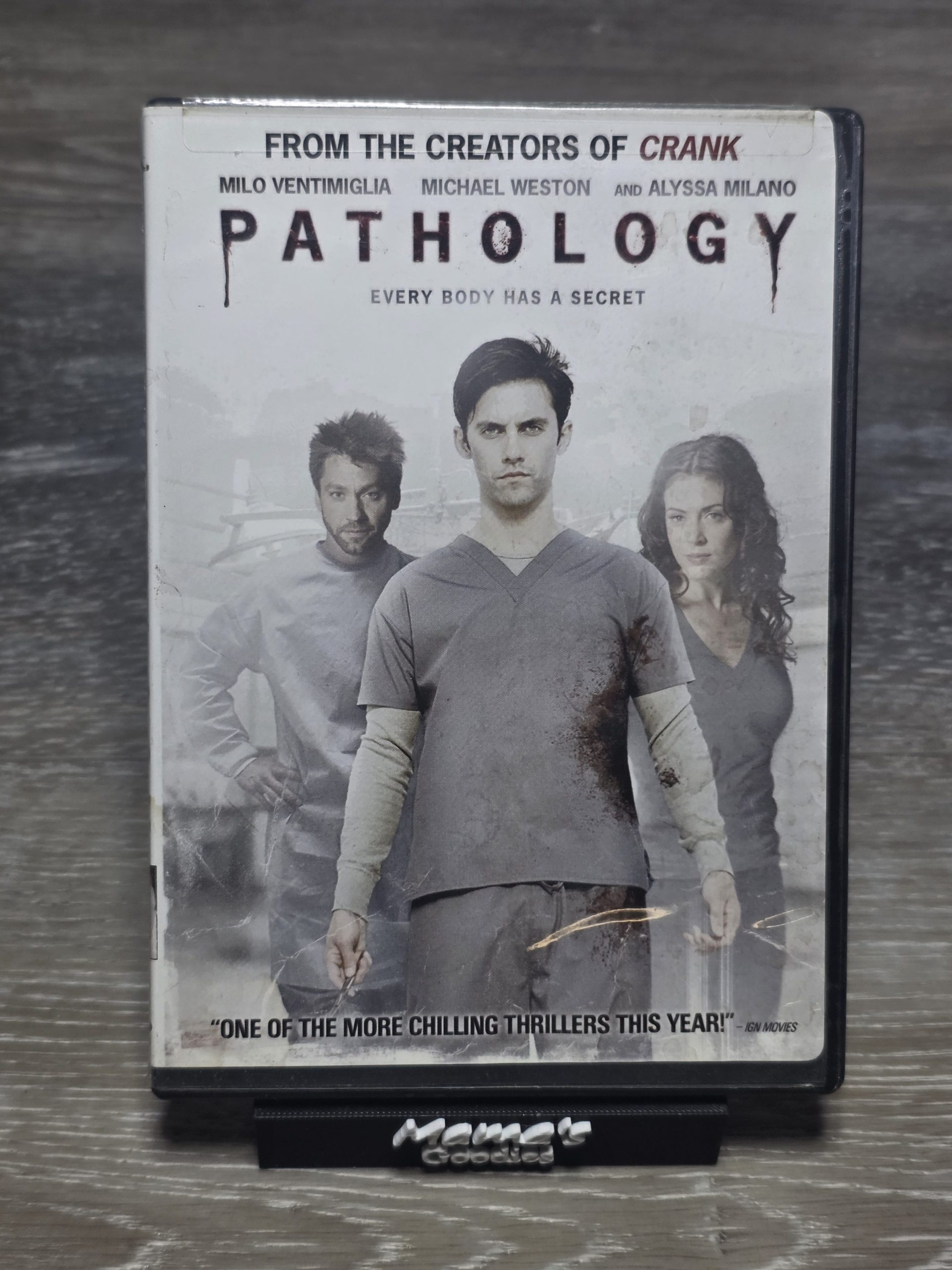 Pathology DVD 2008 Widescreen Milo Ventimiglia Alyssa Milano R Rated