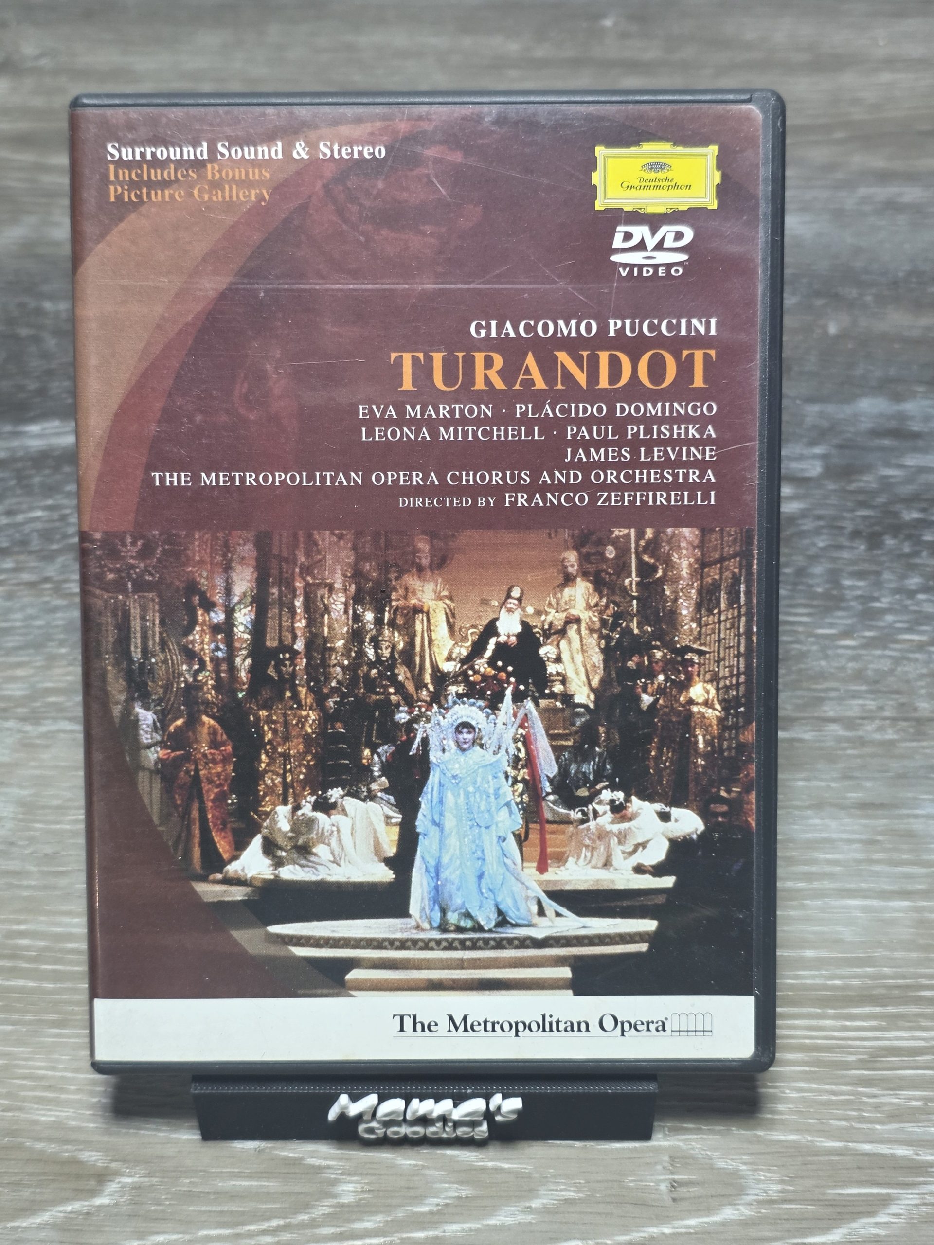Puccini Turandot Metropolitan Opera DVD Domingo Marton James Levine