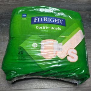 Medline FitRight OptiFit Extra Adult Briefs Small 20 Count 20-32 in