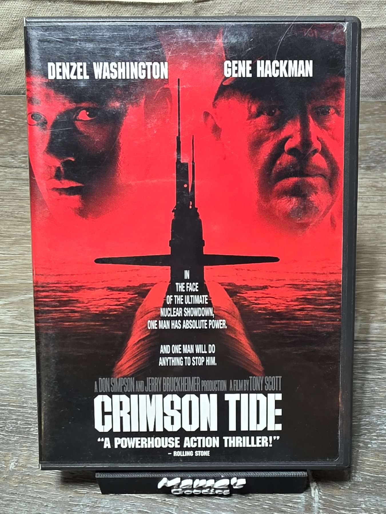 Crimson Tide DVD Widescreen Denzel Washington Gene Hackman Region 1