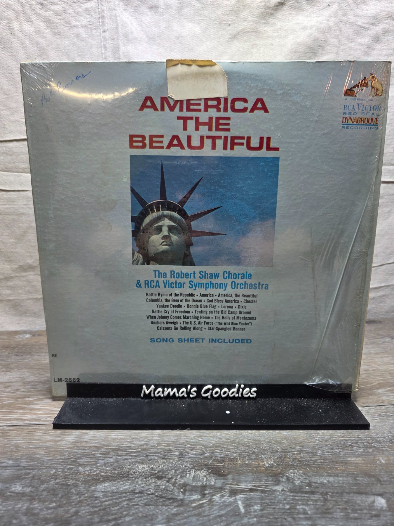 Robert Shaw Chorale America The Beautiful RCA Victor Mono LP LM-2662