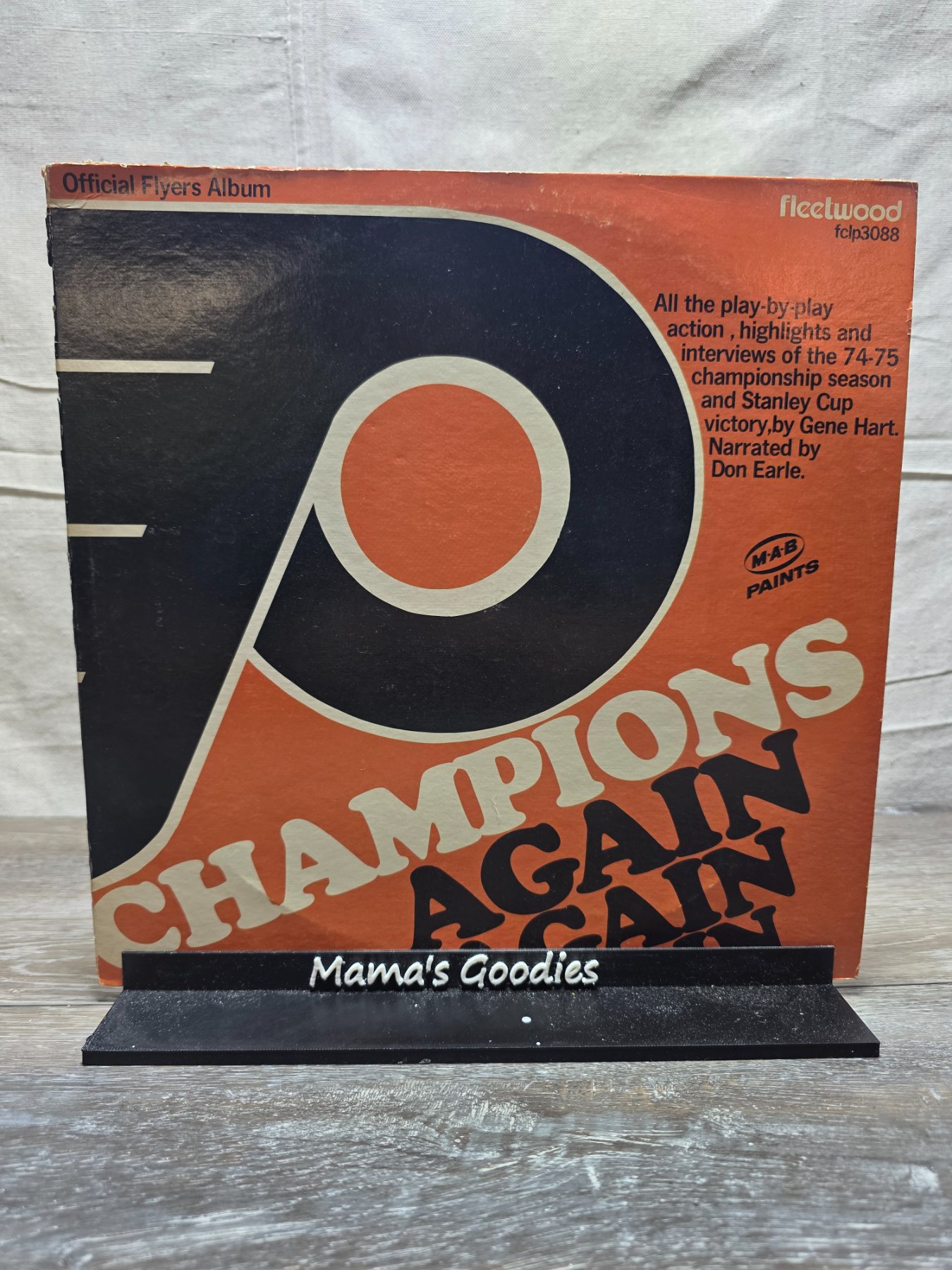 1975 Philadelphia Flyers Champions Again Again Again LP Fleetwood FCLP-3088