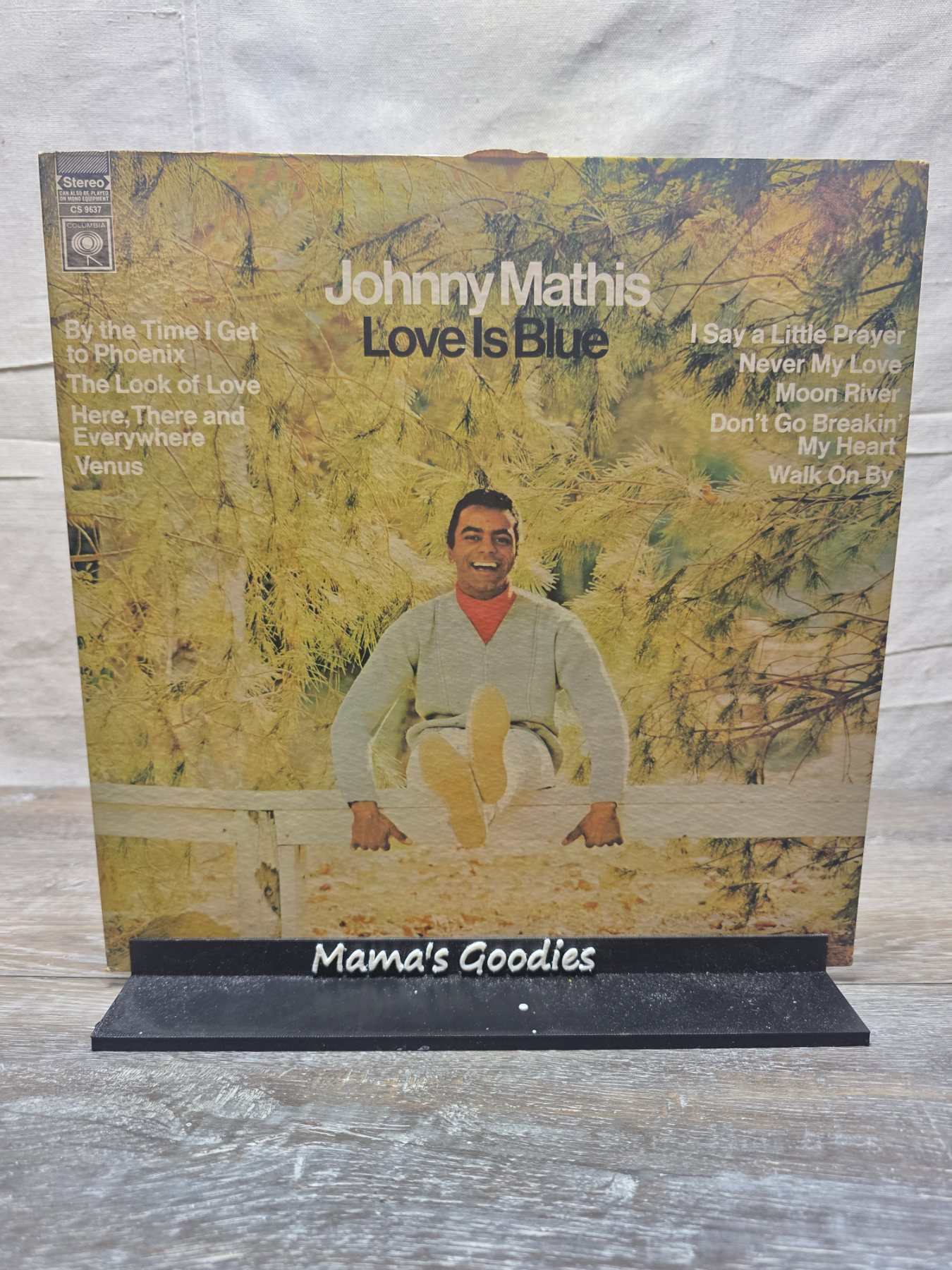 Johnny Mathis Love Is Blue Columbia CS 9637 Stereo LP Vinyl Record