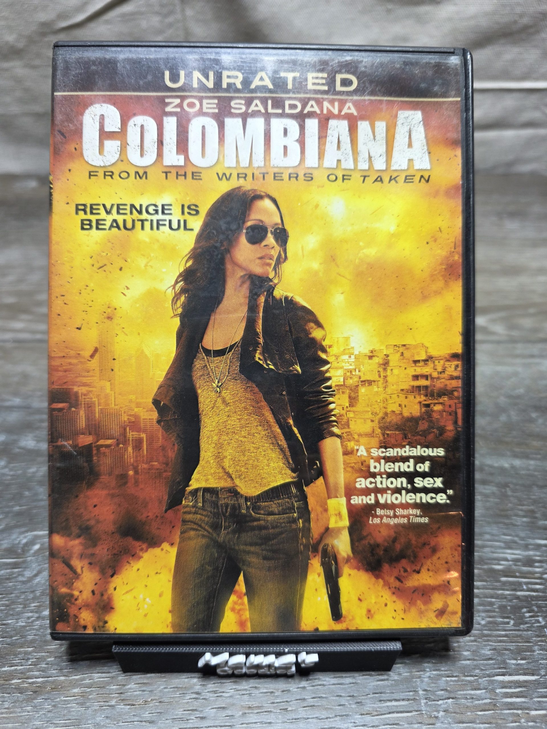 Colombiana Unrated DVD 2011 Zoe Saldana Action Thriller