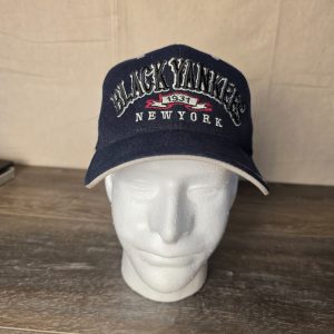 BB Headwear New York Black Yankees NLBM Adjustable Baseball Cap Navy