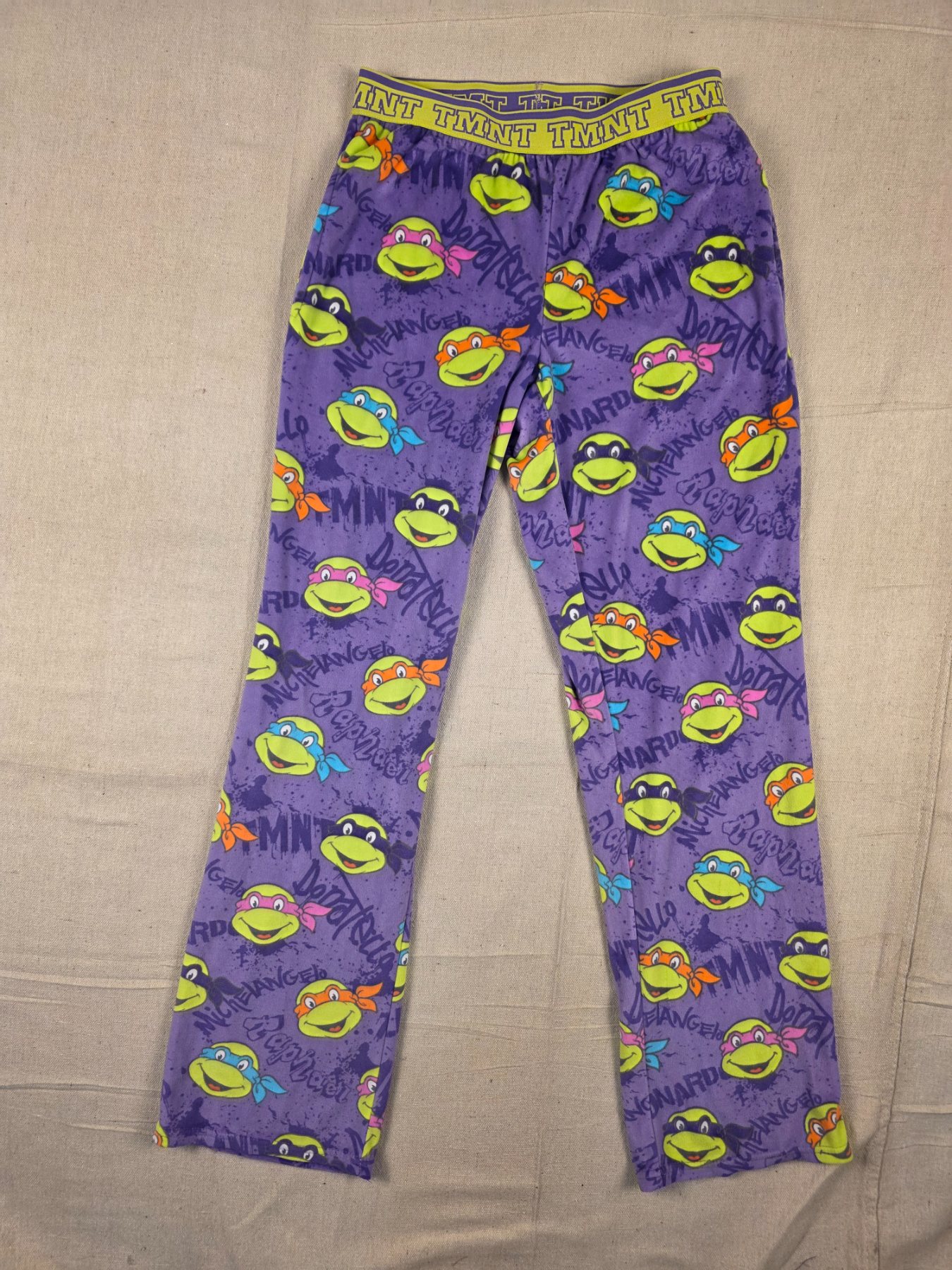 Nickelodeon TMNT Women's XS (0-2) Purple Graphic Pajama Sleep Pants