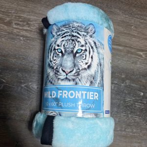 Wild Frontier Wilderness Tiger 50 x 60 Plush Throw Blanket Aimee Stewart
