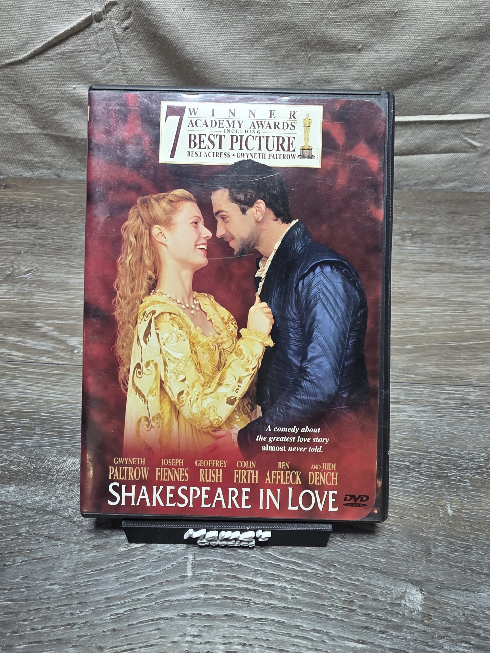 Shakespeare in Love DVD 1998 Gwyneth Paltrow Joseph Fiennes