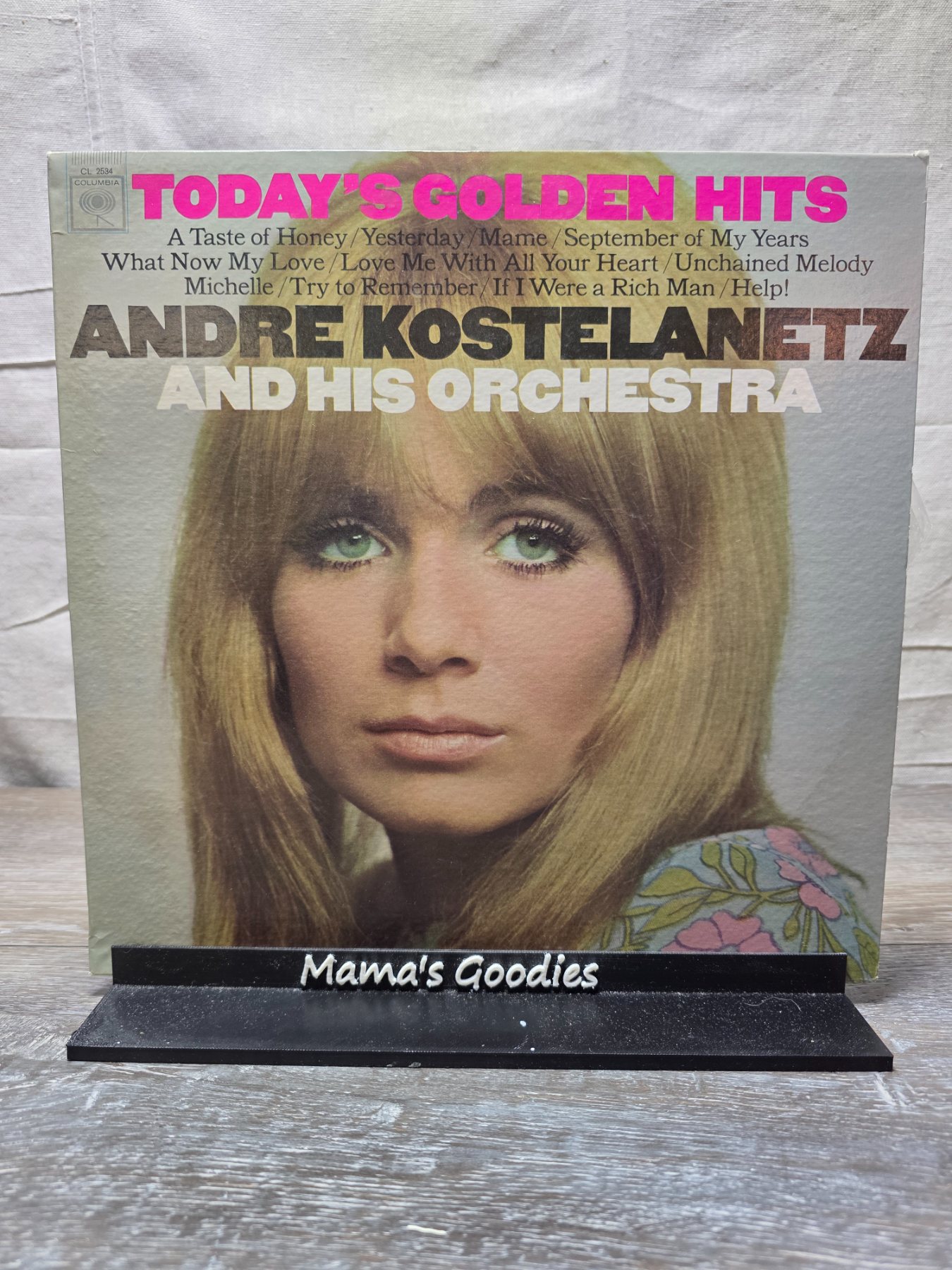 Andre Kostelanetz Today's Golden Hits Vintage Columbia Mono LP CL 2534