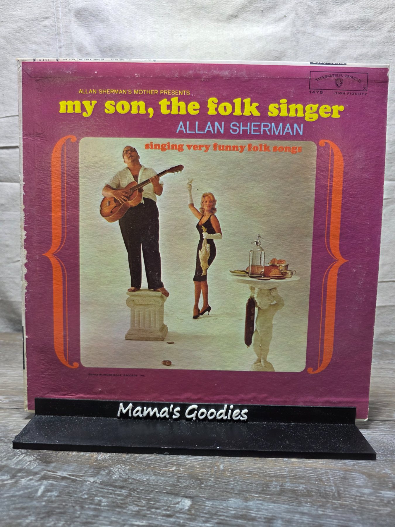 Allan Sherman My Son the Folk Singer 1962 Mono LP Warner Bros W 1475