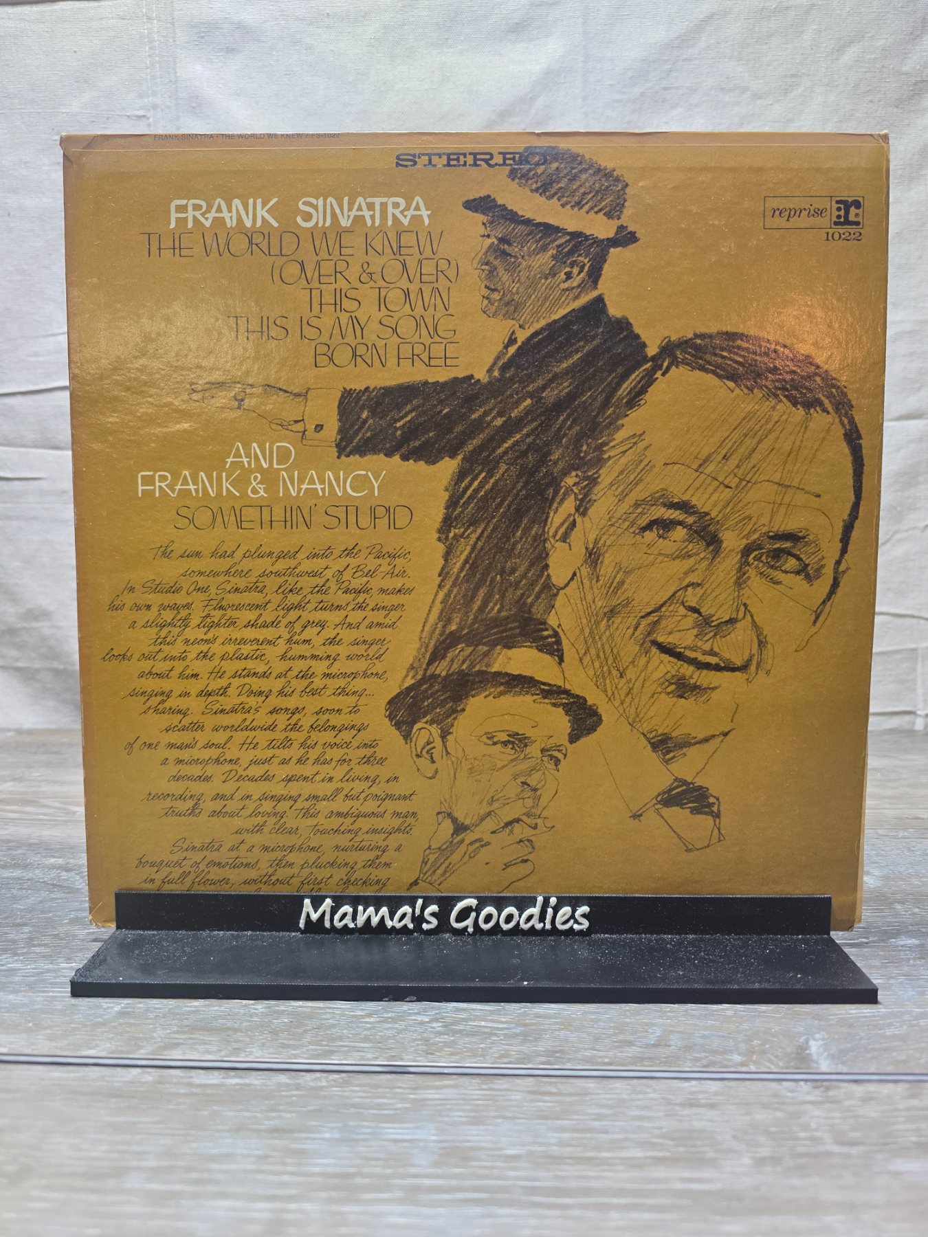 Frank Sinatra The World We Knew Stereo LP Reprise FS 1022 Vinyl