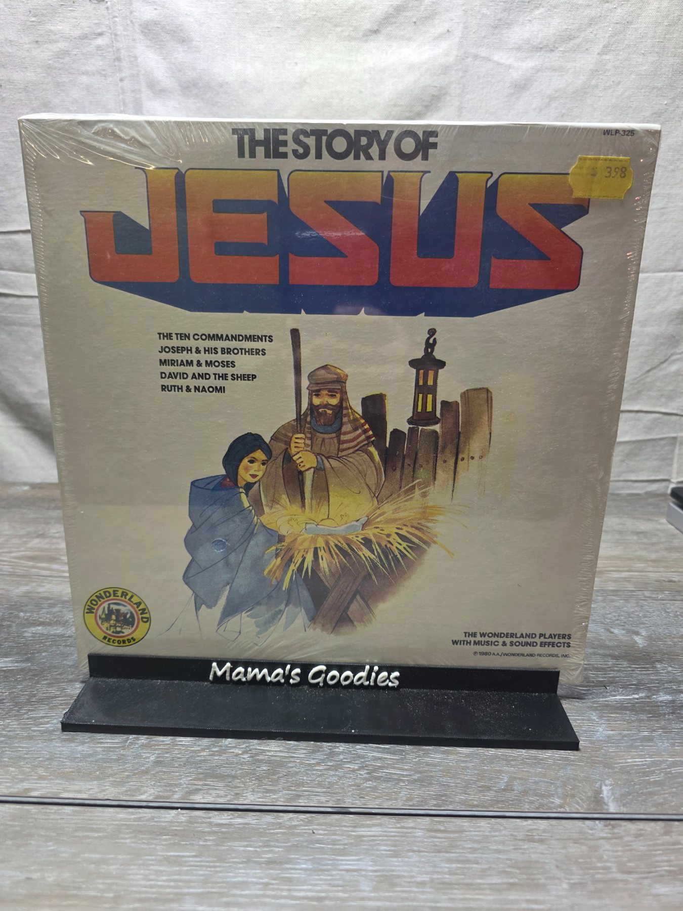 The Story of Jesus Wonderland Players LP 1980 WLP-325