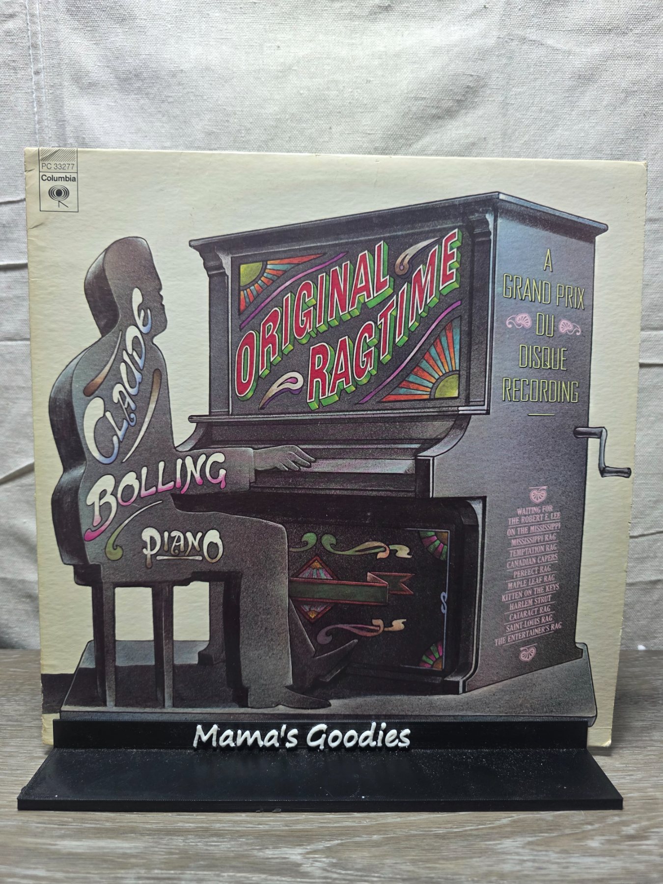 Claude Bolling Piano Original Ragtime LP 1976 Columbia PC 33277