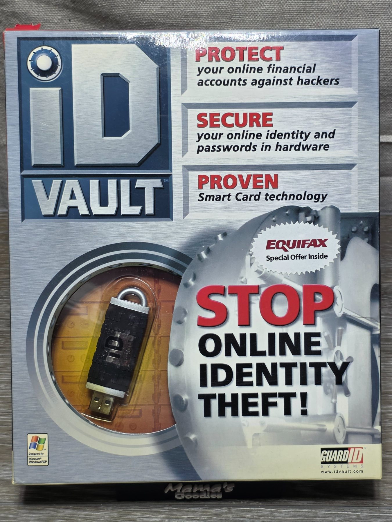 Guard ID Systems ID Vault USB Identity Theft Security for Windows XP