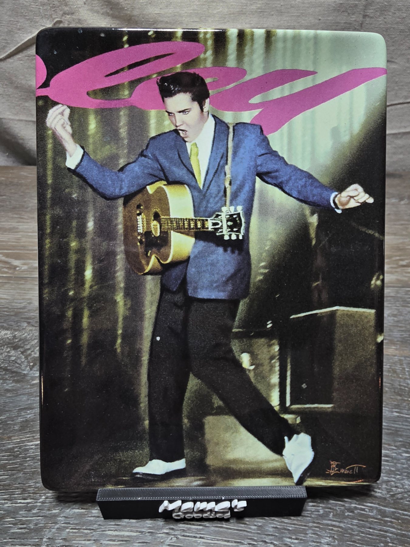 1998 Bradford Exchange Elvis Jailhouse Rock Bruce Emmett Plate 5974A COA
