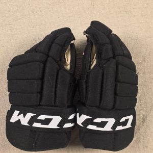 CCM Tacks Junior Hockey Gloves Size 10 Black White