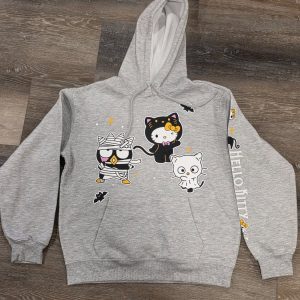 Sanrio Hello Kitty & Friends Halloween Hoodie Youth M 8-10 Gray