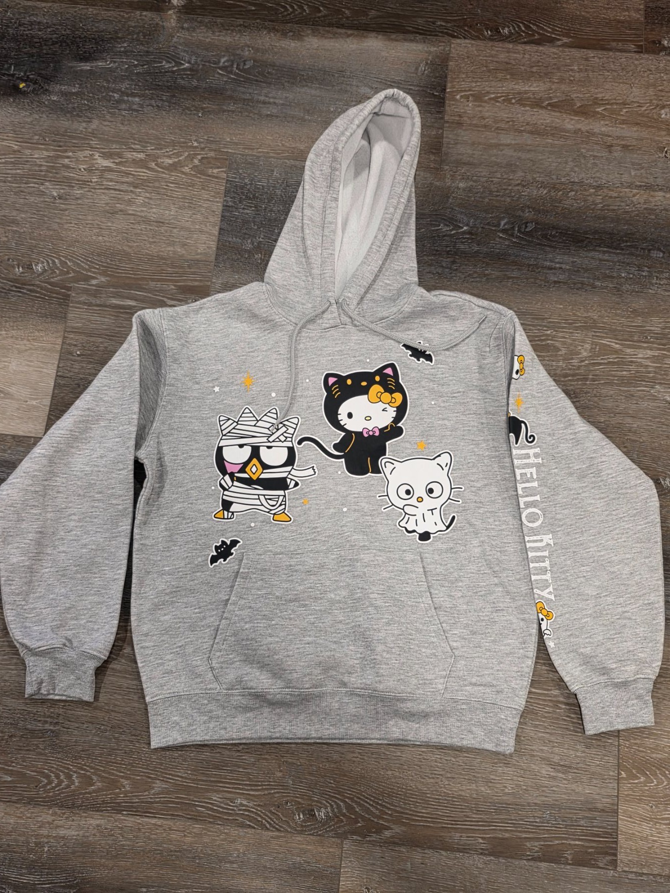 Sanrio Hello Kitty & Friends Halloween Hoodie Youth M 8-10 Gray