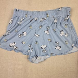 Peanuts Snoopy Woodstock Sleep Shorts Women's S 4-6 Blue